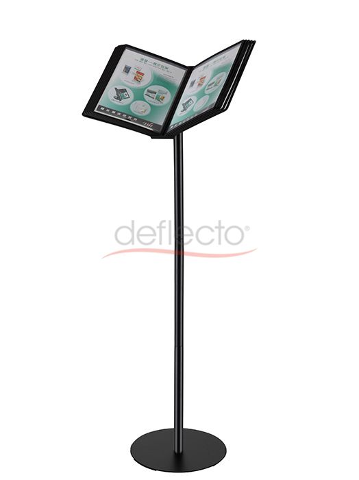 A4 Menu Book Floor Stand with Trinodal Pole