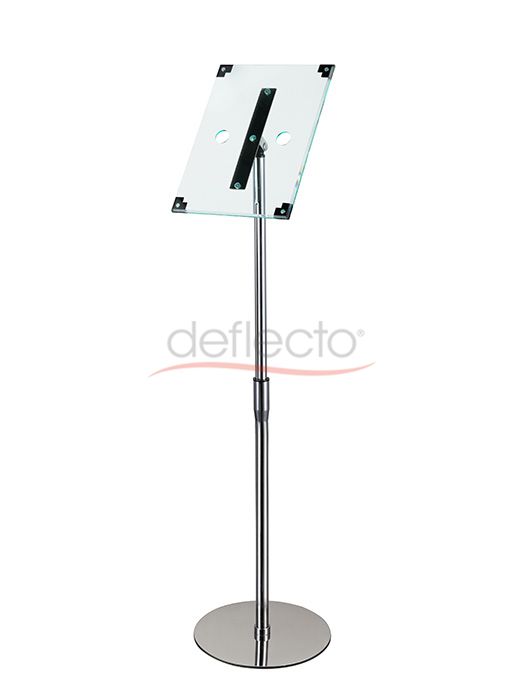 A4 Floor Stand with  Extension Pole, Clear