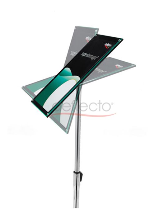 A3 Floor Stand with  Extension Pole, Black