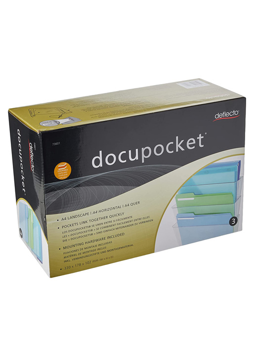 Deflect-O Expanding File Pockets, Smoke