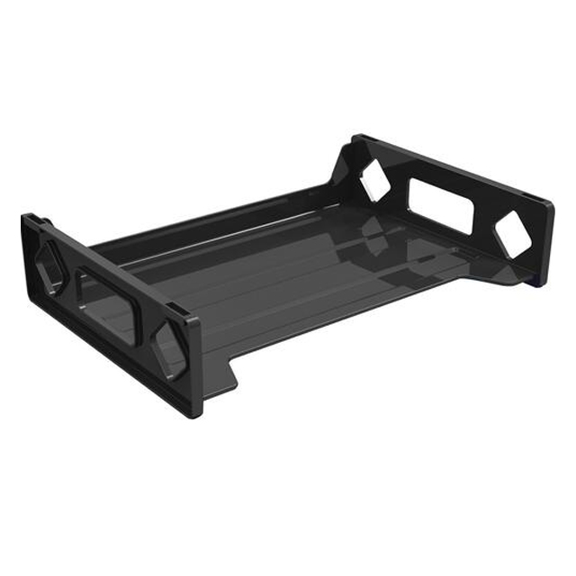 Sustainable Office Desk Tray, Stackable, Black
