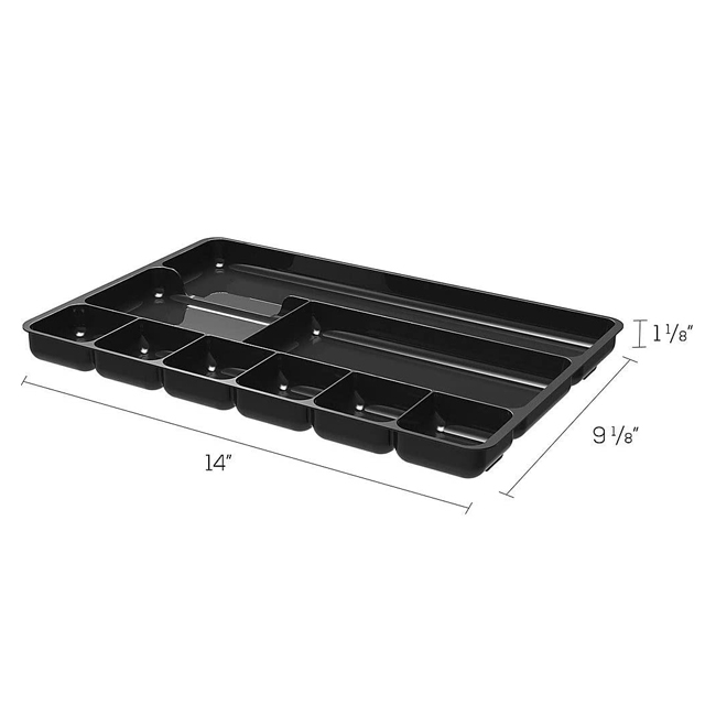 Sustainable Office Drawer Organizer, Black